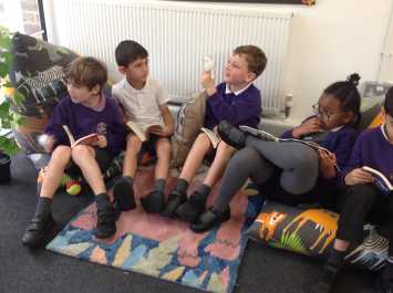 3B relax with a book