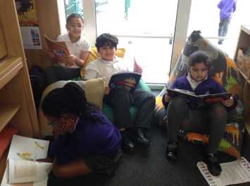 3B relax with a book