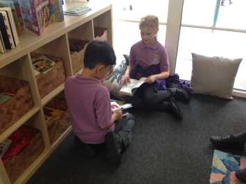 3B relax with a book