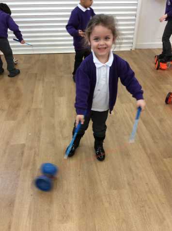 Reception’s super circus skills!